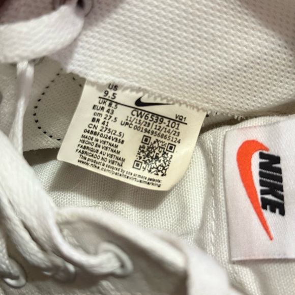 NikeCourt Legacy Canvas 'White Black' Men’s Shoes - Picture 8 of 8